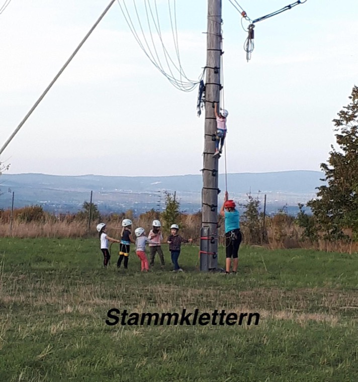 Stammklettern mit der ganzen Gruppe