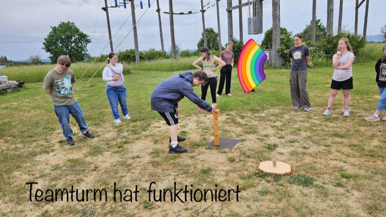 Der Teamturm hat funktioniert